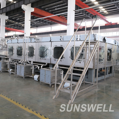 Hot Juice Filling And Packing Machine 5 In 1 Rotary Super Clean Fruit Chunk Peristaltic Pump Filler