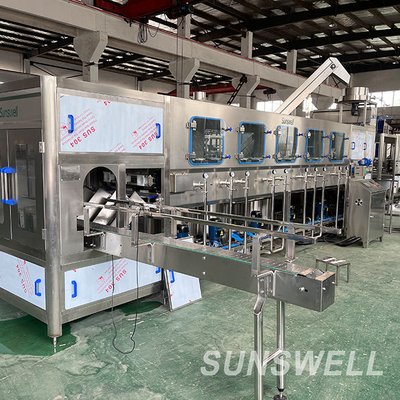 Gallon Water Filling Machine 20L Big Bottle Rinsing Fillig Sealing Production Line For Mineral Water