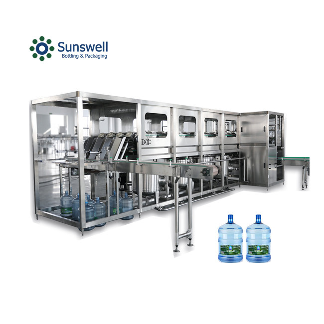 5 Gallon Water Filling Machine 19L Mineral Water Washing Bottling Capping Production Line