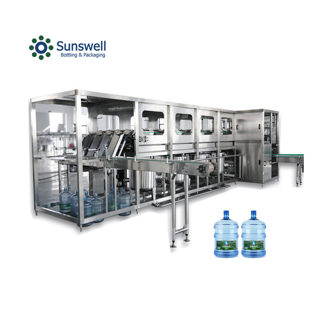 5 Gallon Water Filling Machine 19L Mineral Water Washing Bottling Capping Production Line
