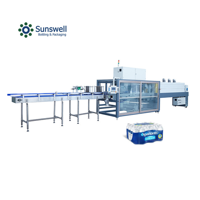 High Speed Energy Drink PET Bottle Film Shrink Wrapping Machine Packing Bottled Pure Water PE Shrink Wrapping Machine